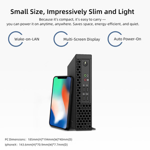 Fabrika doğrudan ucuz küçük masaüstü bilgisayar Intel Core i3 i5 i7 çift çekirdekli Ubuntu Linux Win7 Mini PC ev ofis iş için - Product Image 2