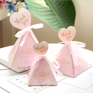 ホットスタンプヨーロピアンスタイル大理石卸売結婚式ユニークなキャンディーボックス