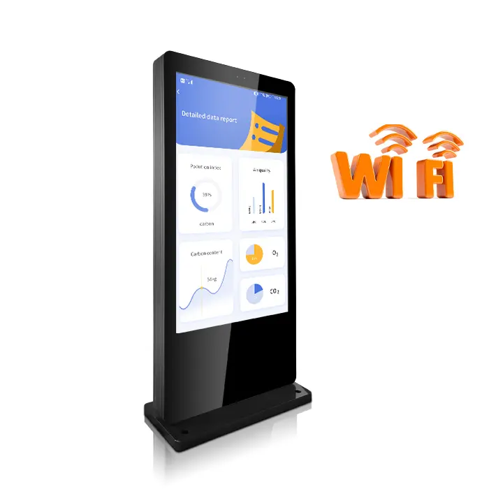 Totem Digital para publicidad al aire libre, reproductor multimedia, productos de máquina con Wi-Fi