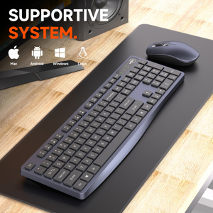 3 Adjustable DPI Metal Color <strong>Mouse</strong> and <strong>Keyboard</strong> Set 2.4G Wireless <strong>Keyboard</strong> and <strong>Mouse</strong> Combo for <strong>Computer</strong>/Laptop/Windows/Mac
