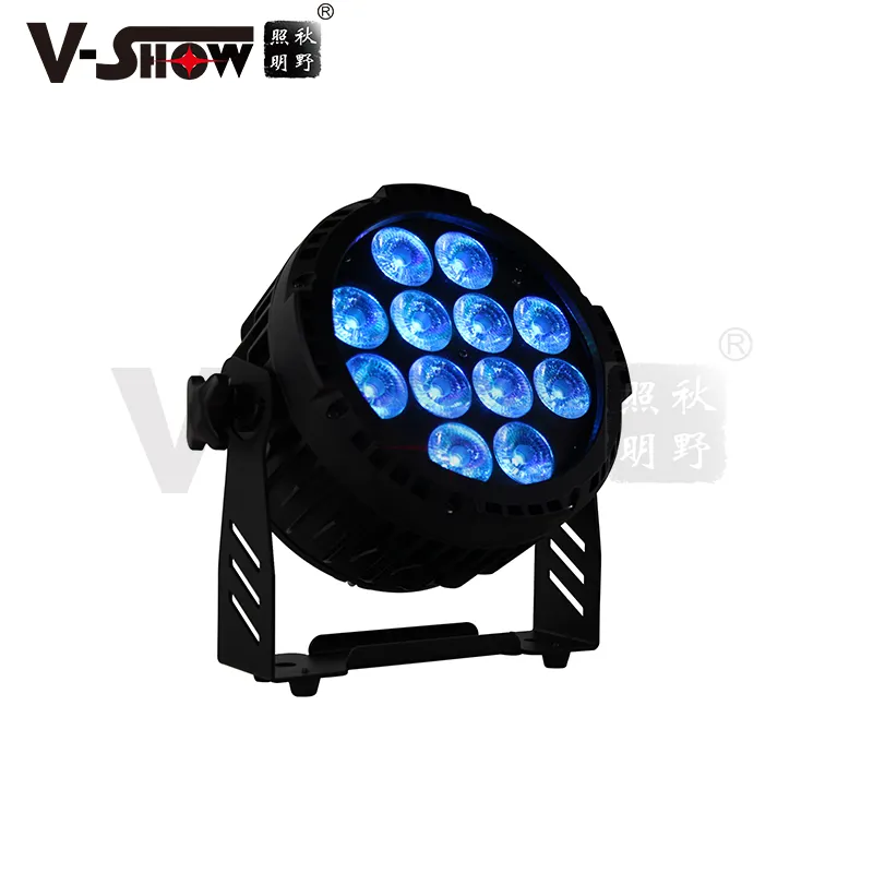 V-show – lampe LED étanche UV 6 en 1 RGBWA 12x18w IP65, éclairage de scène Par