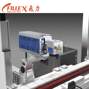 Schnelle Geschwindigkeit Datum Chargen codier maschine Faser Co2 Online Flying Laser Jet Drucker für Glas Plastik flasche - Product Image 2