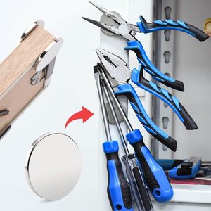 Bmag Nam Châm Đất Hiếm nam châm tủ lạnh hình tròn nhỏ nam châm văn phòng Neodymium cao cấp đa dụng (màu bạc) - Product Image 5