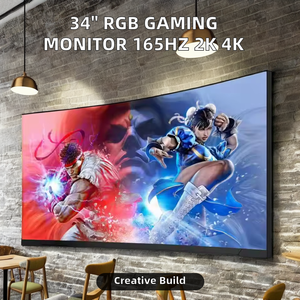 UNISAGA-Monitor LCD curvo de 34 pulgadas, superventas, 165HZ, 4K, pantalla de ordenador para juegos, frecuencia de actualización óptima para un juego fluido - Product Image 2