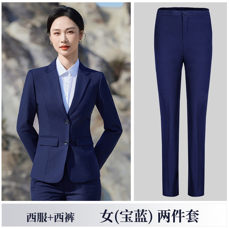 Blue suit pants for baby girl