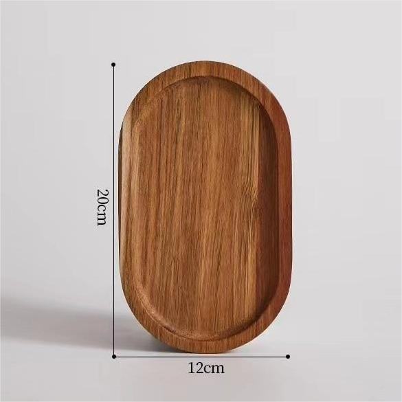brown oval tray 20*12*1.5cm