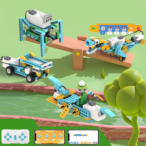 51-IN-1 Kunststoff DIY programmierte Roboter Baustein Set pädagogische STEM Ziegel kompatibel mit WeDo 2.0 - Product Image 5