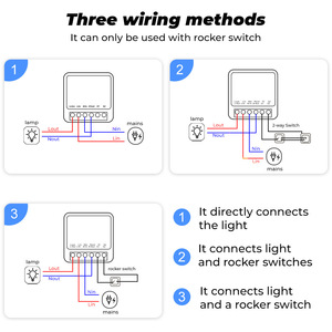 Ewelink 16A迷你智能WiFi开关模块DIY墙壁开关无线双向控制Alexa支持无电源监视器迷你 - Product Image 4
