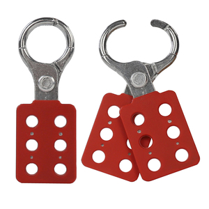 Kırmızı güvenlik lokavt Hasp 1 "ve 1.5" alüminyum Hasp 6 delik kilitleme cihazı kilitleme etiketleme - Product Image 2