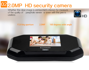 Smart Home Security <strong>System</strong> Ring 3.5 Inch Charging Hidden Monitoring Door Viewer for Apartment <strong>Building</strong> - Product Image 5