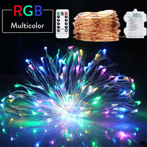 Flexible RGB Warm White <strong>Multi</strong> <strong>Functional</strong> Remote Control Color Changing Copper Wire <strong>LED</strong> Rice <strong>Light</strong> <strong>String</strong> - Product Image 2