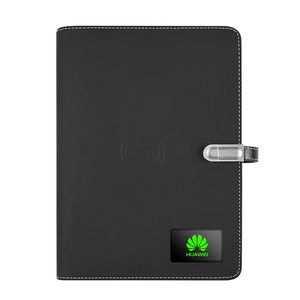 Company logo <strong>Notebooks</strong> A5 Agenda Diary Wireless Charging <strong>Notebook</strong> <strong>with</strong> 16G Usb Disk and logo Light Display Video Playback Screen - Product Image 1