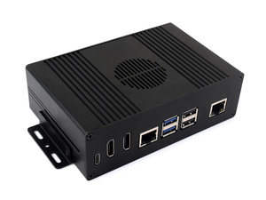 Macchina all-in-one a guscio multifunzionale Raspberry Pi 5 con espansione della porta di rete gigabit, doppia uscita HD ad alta definizione 4K