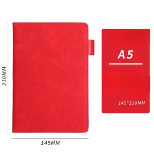 Customized PU Business Office Leather Custom Diary Enterprise Handbook Print logo Simple <strong>Note</strong> Solid <strong>Color</strong> <strong>Notebook</strong> - Product Image 6