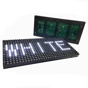 Módulo de pantalla Led para exteriores, módulo de pantalla de desplazamiento Digital, blanco, individual, Dip, P10 - Product Image 1