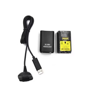 เครื่องชาร์จแบตเตอรี่3 in 1, สำหรับ Xbox 360จอยคอนโทรลเลอร์ชุดแบตเตอรี่แบบชาร์จไฟได้สำหรับ Xbox 360 - Product Image 1