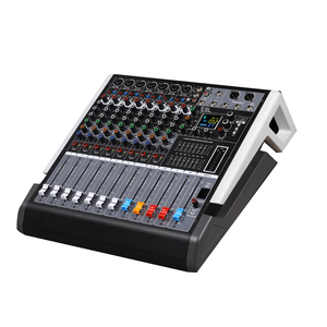 Fashional E8L 8 CHANNEL 2*350W 100mm Fader Digital 99 <strong>DSP</strong> 48V Phantom Power Big Colorful <strong>Display</strong> Professional Sound Mixer - Product Image 1