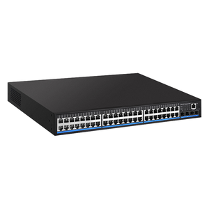สวิตช์จัดการ POE 48พอร์ตพร้อมพอร์ตอัปลิงค์4 SFP สวิตช์ L2การจัดการ VLAN การจัดการ POE QoS LACP VLAN รองรับ