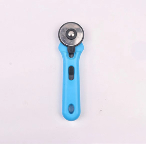 Factory Handheld Mini Multi-function 45mm Rotary Blade ABS+TPE Handle for Paper Fabric Cutting Drum Round <strong>Cutter</strong> - Product Image 1