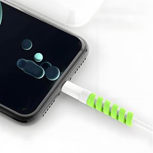 24 adet silikon USB kulaklık tel kordon koruma kapağı veri şarj cihazı hattı koruyucu kol kablo koruyucu - Product Image 5