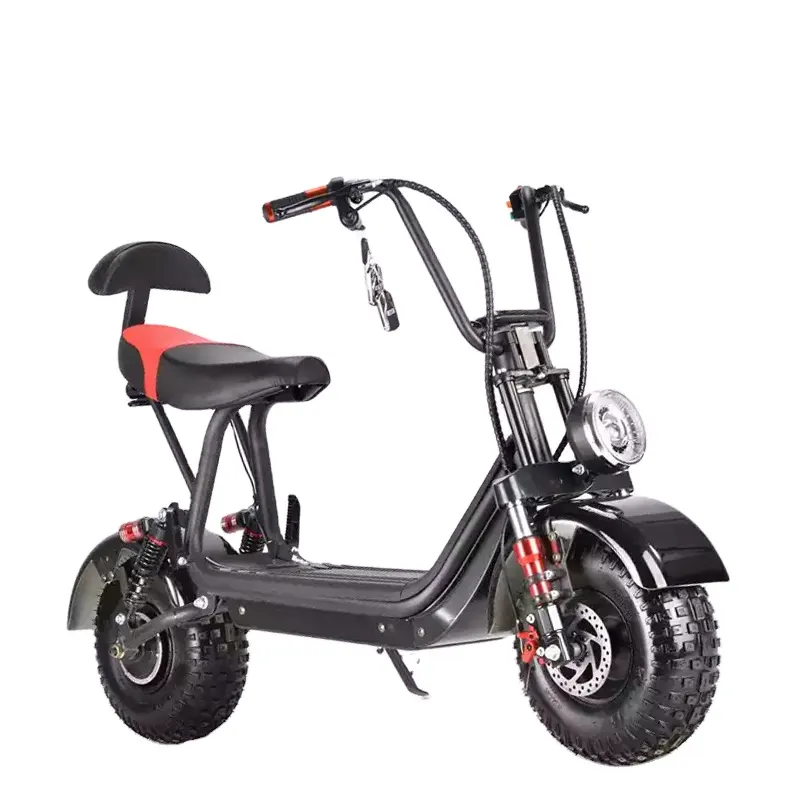 Citycoco 800W 48V altamente conveniente con due persone scooter elettrico economico bici mini scooter elettrico per adulti