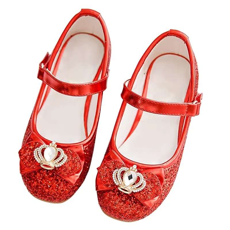 Scarpe eleganti per ragazze tacco per feste di matrimonio Mary Jane Princess Flower Shoes Toddler Little Kid Big Kid In Stock scarpe per ragazze