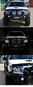 MAICTOP工厂价格最新款2012发光二极管前灯Hilux Vigo 2005-2014热卖汽车发光二极管卤素氙气前灯