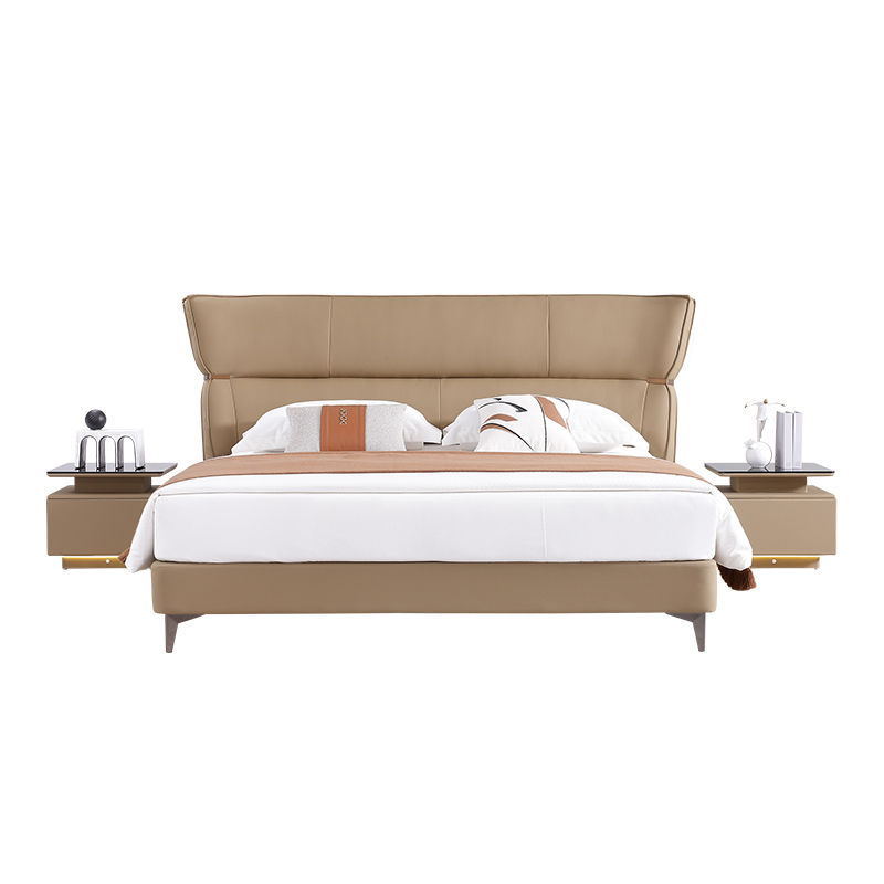 Upholstered Bed+nightstand