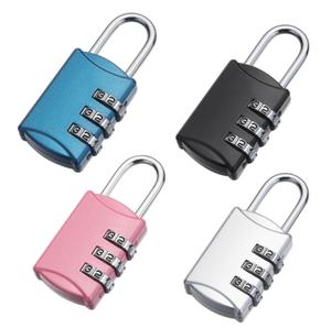Красочные 3 цифр код мини замок с паролем кодовые замки - Product Image 1