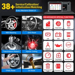 Herramienta de escaneo bidireccional LAUNCH X431 PRO TT con conector DBSCar VII, 37 + reinicio para todos los automóviles, codificación en línea ECU, llave CANFD IMMO, - Product Image 3