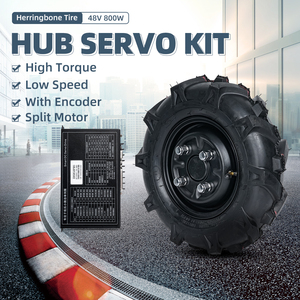 Tarım robotu için 16 inç yüksek tork 120N.M tek şaft dişli servo hub kodlayıcılı motor - Product Image 2