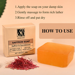 Xà phòng thanh cho sáng da sáng làm giảm đốm đen nhẹ nhàng tẩy tế bào chết làm giảm tan gỗ đàn hương nghệ tây xà phòng - Product Image 3