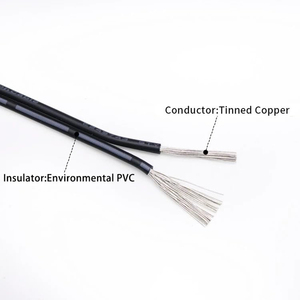 UL 2468 bükülmüş telli LED tel 2 Condoctor 24AWG 100m çift sıralı PVC yalıtımlı endüstriyel kablo - Product Image 3