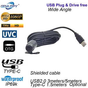 720P 1080P HD su geçirmez IP69K Mini CCTV güvenlik kamerası USB UVC için geniş açı görünümü ile Android CMOS sensör için araba dikiz - Product Image 2