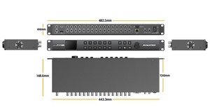 AVMATRIX 16X16 SDI เมทริกซ์สวิตช์และ16CH 3G-SDI Multiviewer - Product Image 4