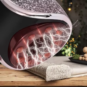 Appareil de massage à ventouses électrique 3 en 1 Appareil de thérapie par ventouses et grattage intelligent avec 12 niveaux de température pour l'application de la taille des jambes - Product Image 1