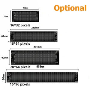 Occhi 9616 LED per camion pannello matrice a LED programmabile Display a LED morbido schermo a LED flessibile segno LED Surplife APP controllabile - Product Image 5