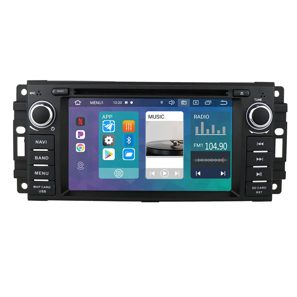 7 pulgadas Android radio del coche reproductor de dvd para Jeep Cherokee brújula comandante Wrangler 300C Dodge calibre La Libertad, 2009, 2008, 2010, 2011