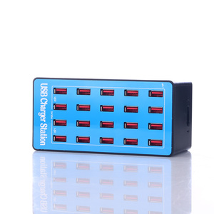 Cargador USB Universal de 20 puertos Enchufe de EE. UU./UE/Reino Unido Entrada de 5V Salida 5A 100W Corriente de alimentación Carga rápida Teléfonos móviles/tabletas 2.1A - Product Image 6