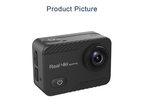 HDking กล้องวิดีโอกีฬาแอ็กชันขนาดเล็ก Wi-Fi 4K กันน้ำระดับ170พร้อมเซ็นเซอร์ภาพ CMOS ฟังก์ชั่นการบันทึกเมมโมรี่การ์ด - Product Image 2