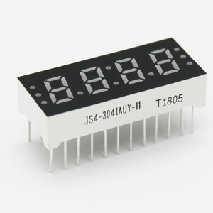 Jstronic จอแสดงผล LED 4หลัก7ส่วนจอแสดงผล LED 0.3นิ้วสี่เจ็ดส่วน