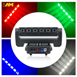 DMX 6*40W RGBW 4 en 1 para equipo de iluminación de escenario de haz de cabeza móvil fuente de luz LED 6*40W cabeza móvil giratoria de doble cara para D - Product Image 3
