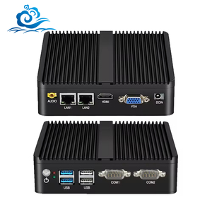 HLY Fanless industriale Mini PC Intel Core i3 i5 Celeron J4125 2 Gbe LAN 2 RS232 Win10 Linux supporto 4G LTE WIFI 64GB uso DDR4 - Product Image 1