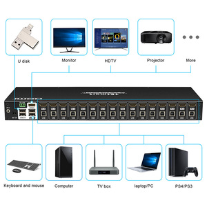 TESmart USB2.0 16端口KVM交换机，带19英寸屏幕服务器机架KVM，用于项目 - Product Image 6