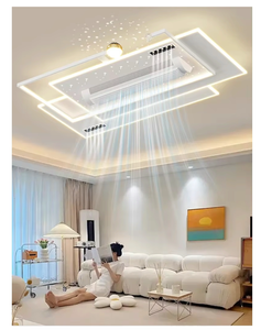 Hiện Đại Đơn Giản Thông Minh Điều Khiển Bằng Giọng Nói Yên Tĩnh Không Cánh Thiết Kế Điều Khiển Từ Xa <span class=keywords><strong>Fan</strong></span> Ánh Sáng LED Quạt Trần Cho Cả Nhà - Product Image 5