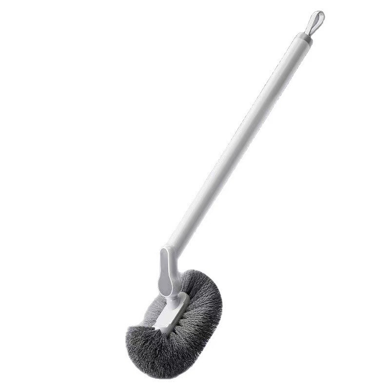 Curved toilet brush
