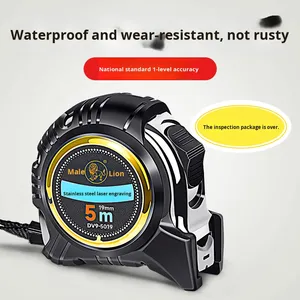 Thép Không Gỉ 10M Băng Đo 5M Xây Dựng Hộp Cai Trị Chính Hãng Lion Thương Hiệu 3-Vòng Tròn Cai Trị Siêu Chịu Mài Mòn Cho Hộ Gia Đình - Product Image 4