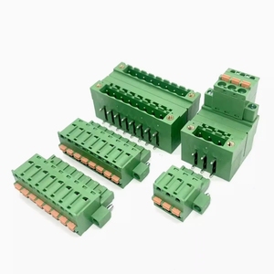 Bloque de terminales de brida 2EDGRHM-5.08mm enchufable de doble capa con PCB de soldadura de doble fila sin tornillos con terminales - Product Image 3