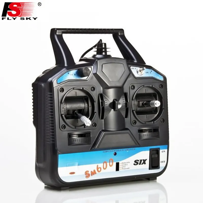 Simulador flysky FS-SM600 6ch rc, suporte g6 g7 xtr fms para 3d, helicóptero, avião gilder fix-wing