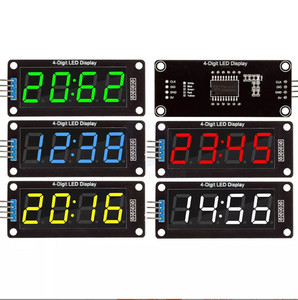 0,56 ''Zoll TM1637 4-Bit-Digital-LED 7-Segment-Uhrenrohranzeige für Arduino LED Time Clock Double Dots-Modul